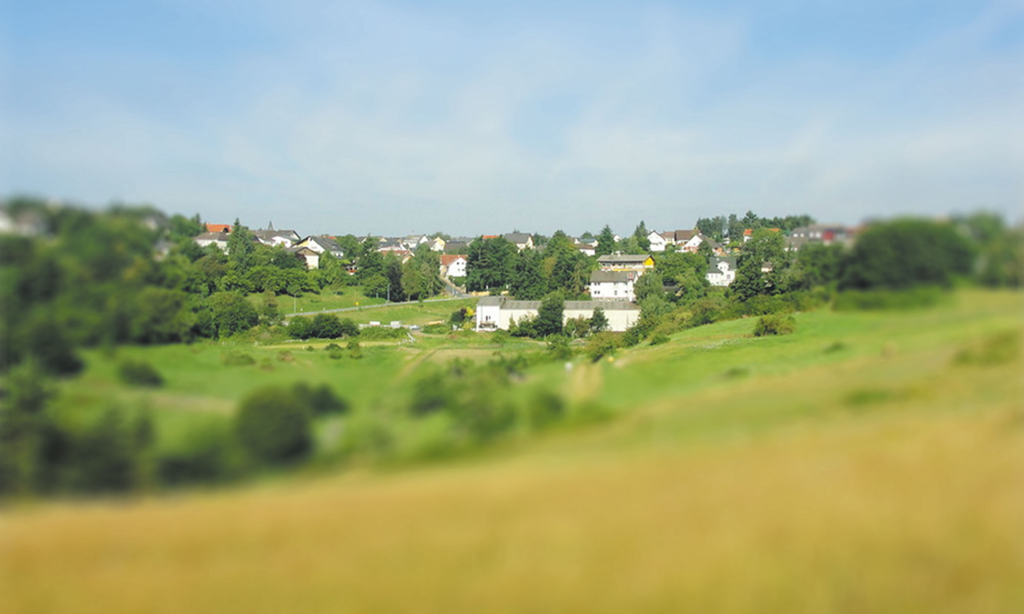 Aussicht auf die Ortschaft Heidenrod Dickschied